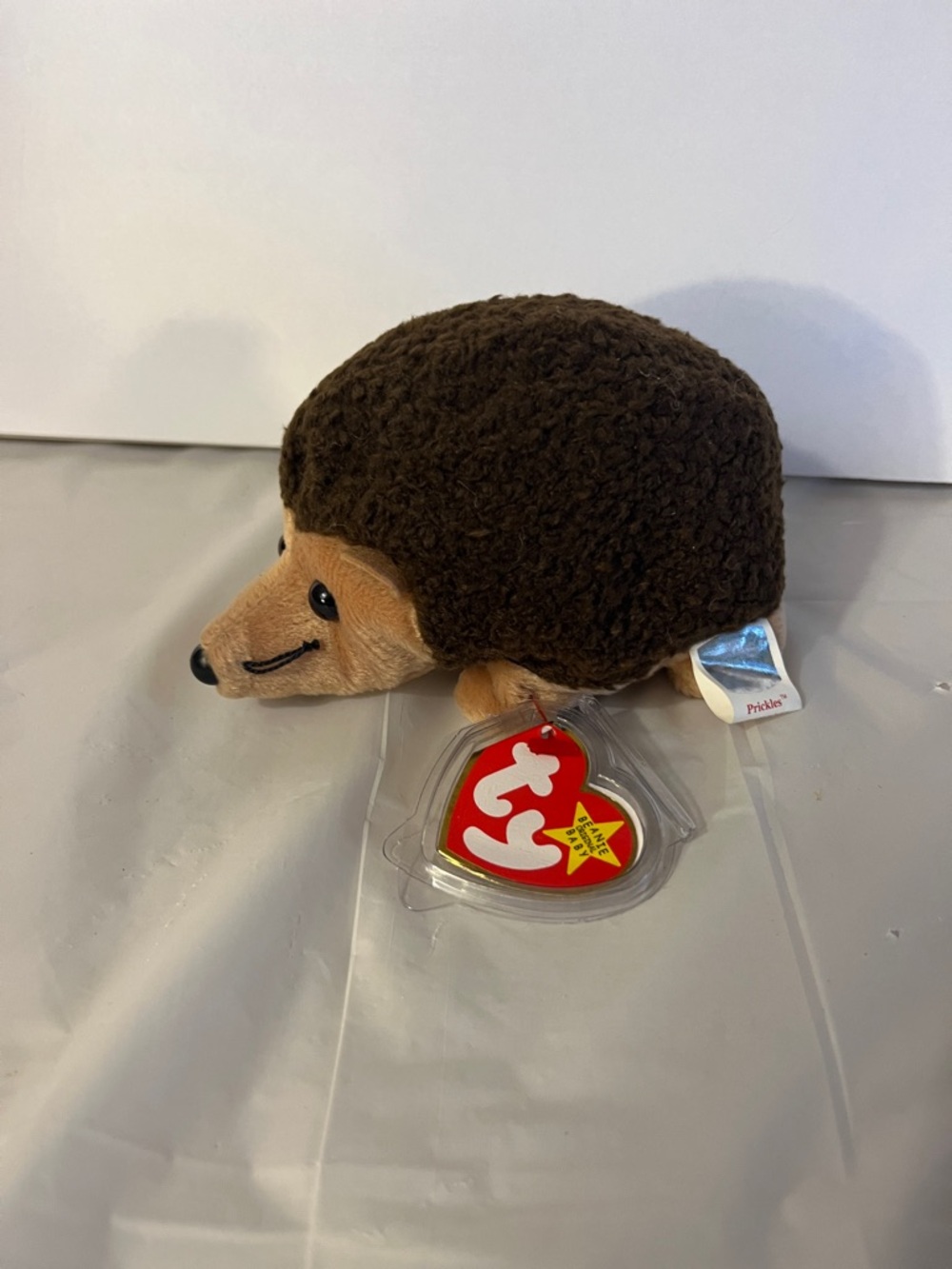 Ty Prickles Hedgehog Plush in Brown and Tan